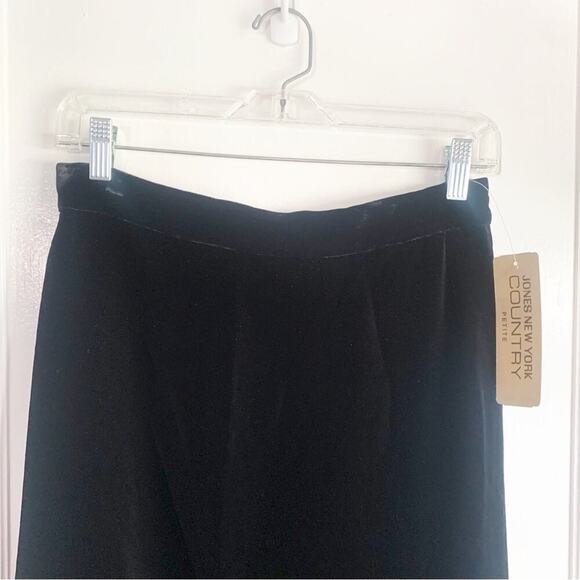 Jones New York Country Vintage Silk Blend Deadstock Gothic Velvet Maxi Skirt NWT - Picture 2 of 11